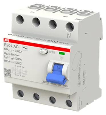 Produktbild von Fehlerstromschutzschalter (RCCB) 4P 40A 30mA Typ AC 2CSF204001R1400