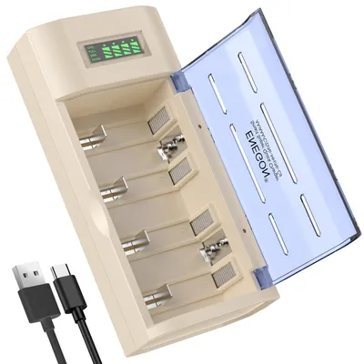 Productafbeelding van Universele acculader voor C D AA AAA 9V met LCD-display