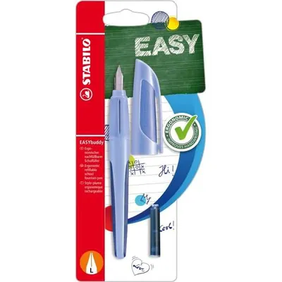 Produktbild von STABILO EASYbuddy, Blau, Kartuschenfüllsystem, Blau, Linkshändig, 22 mm, 90 mm