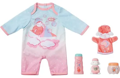 Produktbild von B.A. Babypflege-Set 43cm Spieler + 4 Zubehöre