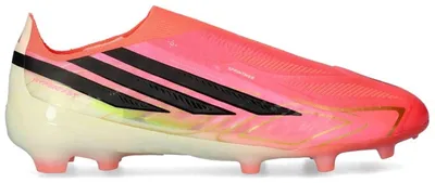 Imagen del producto de Botas de fútbol Adidas F50 Hyperfast Elite Laceless "Solar Turbo / Core Black / Gold Metallic" para Niños