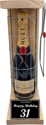 Produktbild von Moet - 31 Happy Birthday - Eiserne Reserve Gitterkäfig Geschenk 31. Geburtstag