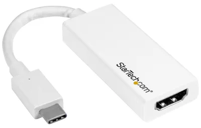 Produktbild von StarTech.com USB-C zu HDMI Adapter 4K 60Hz, Thunderbolt 3, Weiß