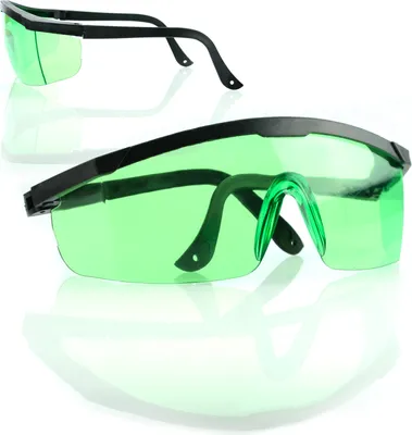Produktbild von Grüne Laserschutzbrille ROSFIX, 1 Stück – Für Laserwellenlängen 505–540 nm