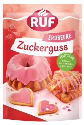 Produktbild von RUF Zuckerguss Erdbeer 150g