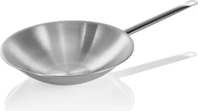 Produktbild von Wok Cookware 21 mit abgeflachtem Boden, Ø 38 cm, Chromnickelstahl 18/10