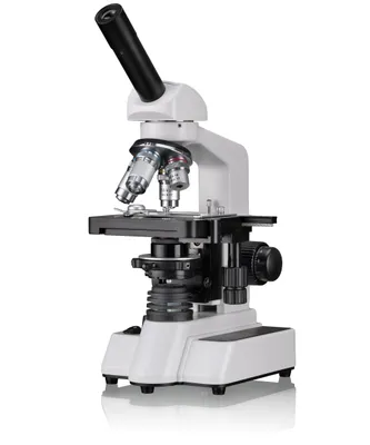 Produktbild von Bresser Optics ERUDIT DLX 40-1000X, Optisches Mikroskop, Schwarz, Weiß, Aluminium, Kunststoff, 1000x, 40x, LED