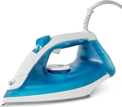 Productafbeelding van Stoomstrijkijzer 1800 W - Antiaanbaksoolplaat - 200 ml watertank - Stoomstoot - Blauw