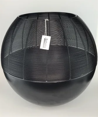 Produktbild von Kaheku Windlicht Arya schwarz 41x39cm