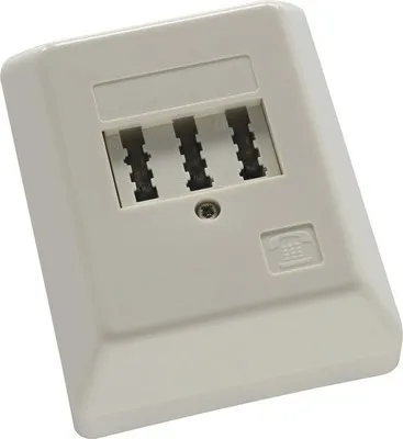 Produktbild von TAE Anschlussdose 3x6 NFN Aufputz 35742