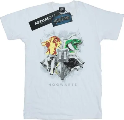 Produktbild von Harry Potter - "Hogwarts" T-Shirt für Herren BI29952 (M) (Weiß)