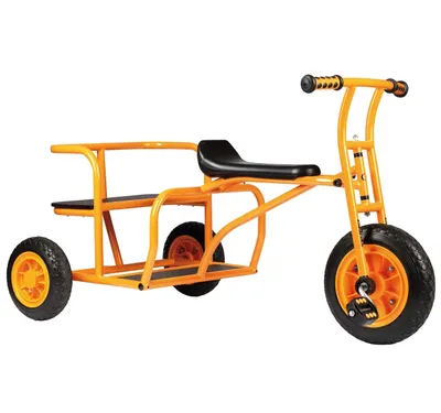 Produktbild von Großes Kinderdreirad Doppeltaxi für 2 Kinder, Maße 1130 x 680 x 640 mm