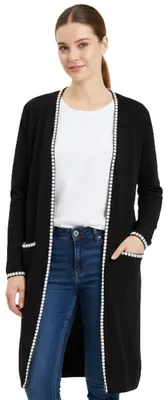 Produktbild von Beigefarbener Leinenponcho für Frauen von Zara S
