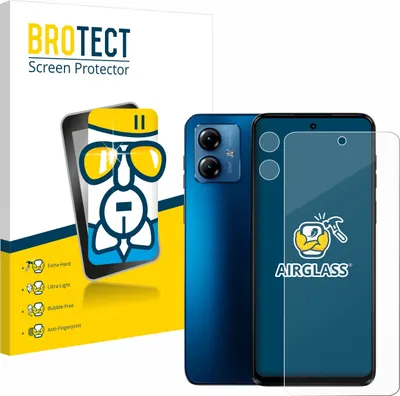 Produktbild von BROTECT Schutzglas für Motorola Moto G14 (Display+Kamera) Schutzfolie Panzer Folie Glas Display Schutz klar