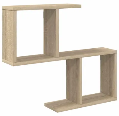 Image de vidaXL Étagère murale en bois imitation chêne Sonoma, 60 x 12 x 50,5 cm