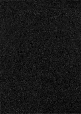A plain black carpet.