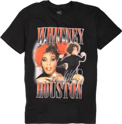 Produktbild von Whitney Houston - "90s Homage" T-Shirt für Herren/Damen Uni RO7852 (S) (Schwarz)