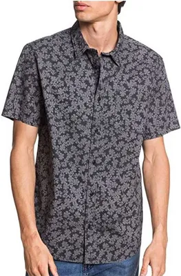 Produktbild von Quiksilver Herren Kurzarm Hemd Dots Flower : L Größe: L