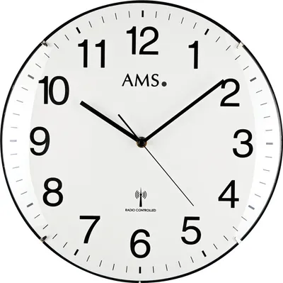 Produktbild von AMS Funk-Wanduhr, Funkwerk, D32x5cm, 5960