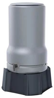 Produktbild von Regentonne grau BASIC 200 Liter inkl. Sockel und Hahn
