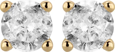 Produktbild von Orolino Ohrstecker 585/- Gold 1,2cm gelb Brillant weiß 067320160-1