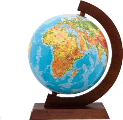 Immagine prodotto di Mappamondo fisico in legno 32cm w.ukrainian