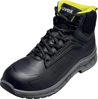 Image de Chaussures de sécurité uvex 2 trend S3S bottes à lacets noir/jaune 42