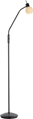 Image de Lampadaire LED - H 162 cm - 1 ampoule - Noir - Métal