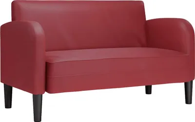 Produktbild von vidaXL Zweisitzer-Sofa Weinrot 110 cm Kunstleder