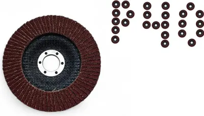 Produktbild von Fächerscheibe 125 mm Lamellenschleifscheibe für Metall Holz Rost P40 1 Stk.