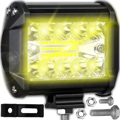 Zdjęcie produktu dla Reflektor roboczy LED 12V oświetlenie bliskiego zasięgu 20 reflektorów LED reflektor 60W reflektor roboczy reflektor roboczy ciągnik offroad SUV światło cofania IP67 8000LM Retoo