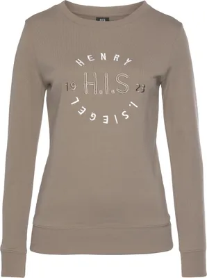 Produktbild von H.I.S. Sweatshirt camelfarben Größe 48/50