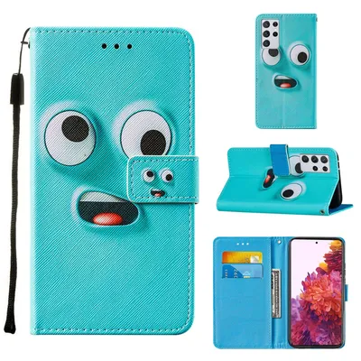 Image de Étui König Design compatible avec le Samsung Galaxy S21 Ultra - Étui en similicuir pour téléphone portable - Étui bleu