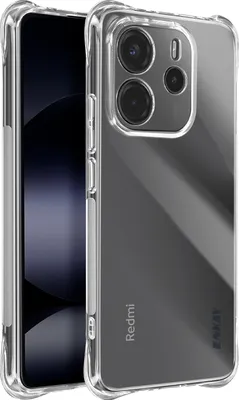 Image de Avizar, Housse pour Xiaomi Redmi Note 14 4G Antichoc Flexible Coins Renforcés, Transparent