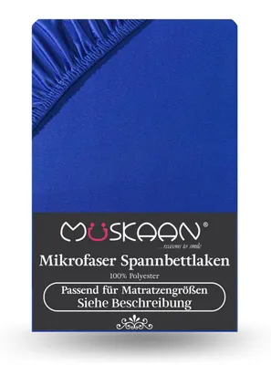 Produktbild von Microfaser Spannbettlaken 140x200 cm - 160x200 cm Royal Blau