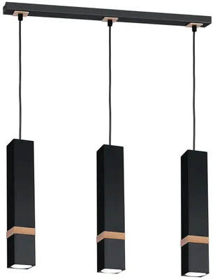 Produktbild von VIDAR Pendelleuchte schwarz 3xGU10