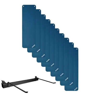 Produktbild von 10x Oliver Gymnastikmatte m. Ösen u. Wandhalterung 180 x 60 x 1 cm - blau