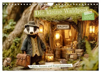 Produktbild von Die kleine Waldpost (Wandkalender 2027 DIN A4 quer), CALVENDO Monatskalender