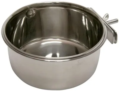 Produktbild von KERBL Edelstahlnapf Napf 600 ml 15 x 12,5 x 6 cm Wanne Schraubbefestigung 82782
