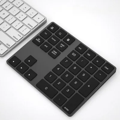 Image de Clavier numérique Bluetooth rechargeable à 34 touches, noir, compact
