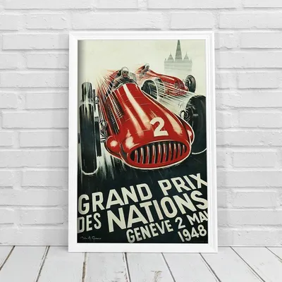 Produktbild von Poster - Canvas - Leinwand - 29,7 cm x 42 cm - Grand Prix des Nations Geneve