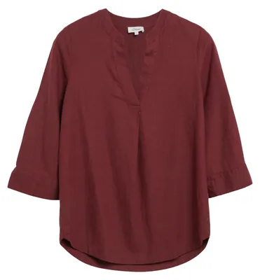 Produktbild von s.Oliver Damen Bluse Regular Fit 3/4-Ärmel rot