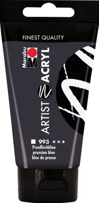 Produktbild von Marabu 12200002993, 75 ml, Blau, Tube, Wasserfest