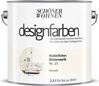 A can of paint with branding and product information.