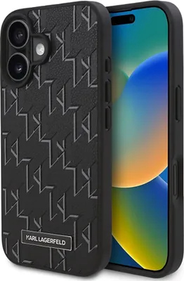 Obrázok produktu pre Puzdro Karl Lagerfeld Hot Stamp Magsafe na Iphone 16 Plus - Čierne