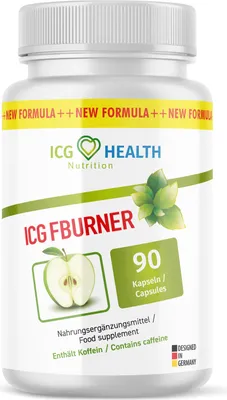 Produktbild von ICG FBURNER Health Nutrition | mit natürlichen Inhaltsstoffen | F Burn für Frau und Mann | 90 Kapseln