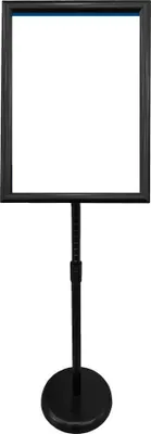 Image de EUROPEL Panneau d'information ECONOMY avec cadre pliable DIN A4 noir