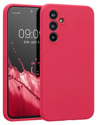 Produktbild von kwmobile Hülle kompatibel mit Samsung Galaxy A54 5G - Hülle Silikon gummiert - Handyhülle - Handy Case in Awesome Pink
