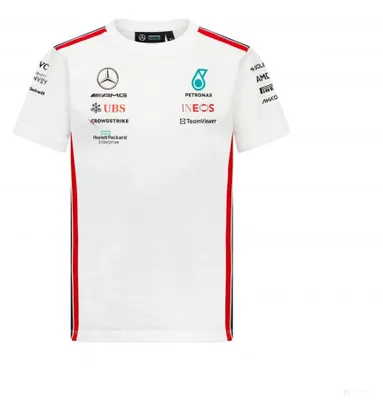 Produktbild von Mercedes Team Kinder Fahrer T-Shirt, weiß, 2023 92