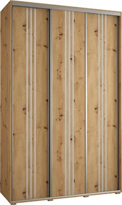 Produktbild von MEBLE KRYSPOL Davos 6 Schrank, drei Türen - 235,2x160x45 cm - Artisan  Artisan Silber